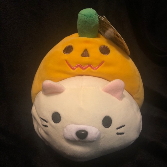 Pumpkin Cat Halloween Plush - Picture 3 of 8